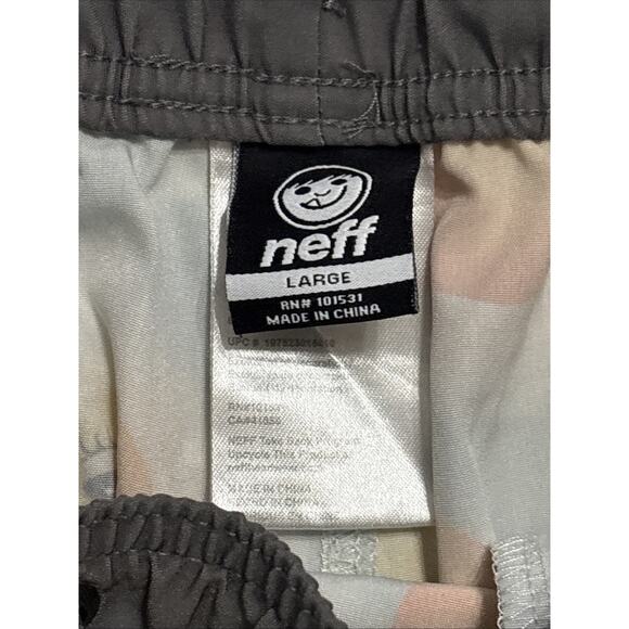 MENS NEFF RUBBER DUCK DRAWSTRING SWIM BOARD SHORTS TRUNKS SIZE L - Picture 4 of 6